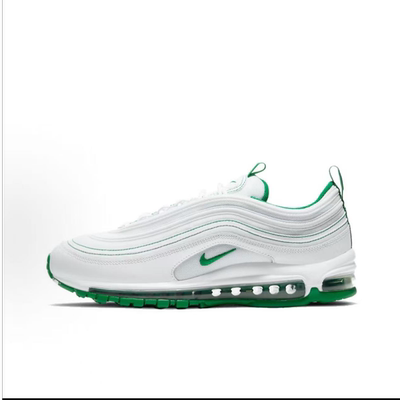 Nike Air Max97复古织物合成革休闲跑步鞋男女同款绿白DH0271-100