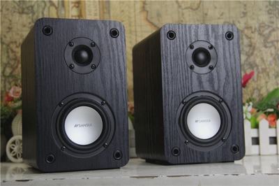 山水HIFI无源音响人声音木质3寸