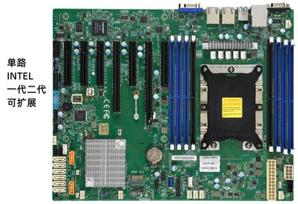 超微 X11SPL-F 支持INTEL 一代 二代 可扩展 单路服务器主板 8DIM