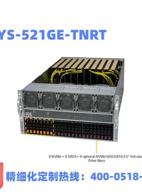 超微SUPER MICR SYS-521GE-TNRT 服务器 5U 人工智能