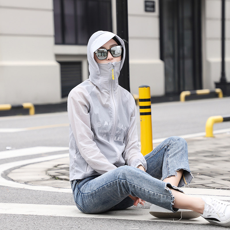 夏季防晒衣男女士外套超薄透气宽松大码户外皮肤风衣钓鱼衫防晒服