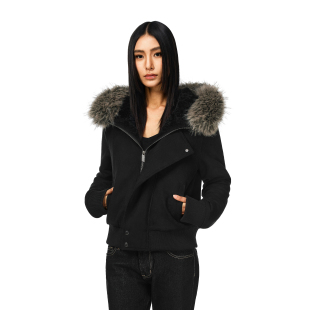 辣妹夹克加厚秋冬座山雕女款 修身 外套 可拆卸毛领美式 FDR官方店