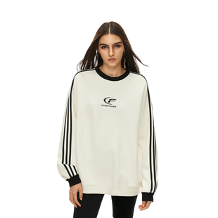 上衣 撞色情侣装 FDR官方店 先锋运动肌理纹月牙织带卫衣男女春季