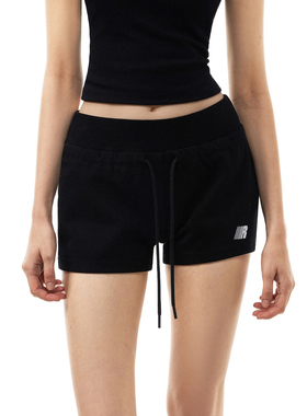 FDR官方店 纯色基础R字短裤女夏季辣妹运动超短热裤百搭休闲裤