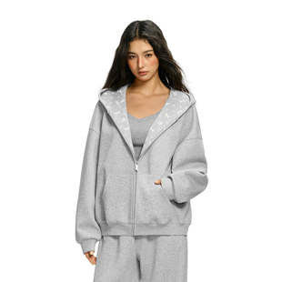 春季 FDR 连帽卫衣外套女款 印花开衫 情侣潮牌拉链上衣男 巨好看美式