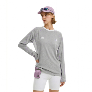 FDR官方店 t恤男女夏宽松运动上衣 细条纹撞色哈苏线运动拼接长袖