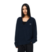 针织衫 FDR官方店 V领坑条毛衣2025新款 女设计感小众高级感秋冬