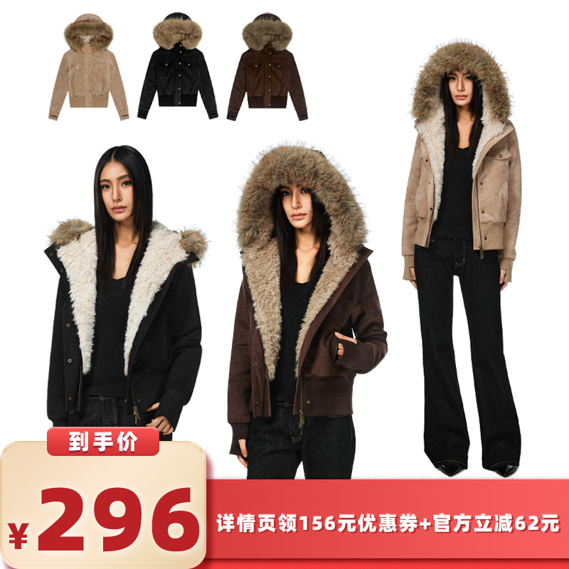 【所有女生的衣橱直播间】FDR官方店 厚外套座山雕可拆卸毛领夹克,男装,夹克,淘宝优惠券,粉丝福利购,淘宝优惠卷