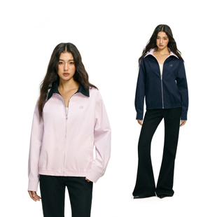 上衣 宽松情侣拉链开衫 FDR官方店 双面穿双色翻领夹克外套男女春季