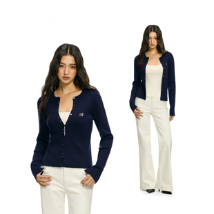 美式 打底衫 辣妹针织纽扣开衫 修身 上衣 吊带两件套女春季 FDR官方店