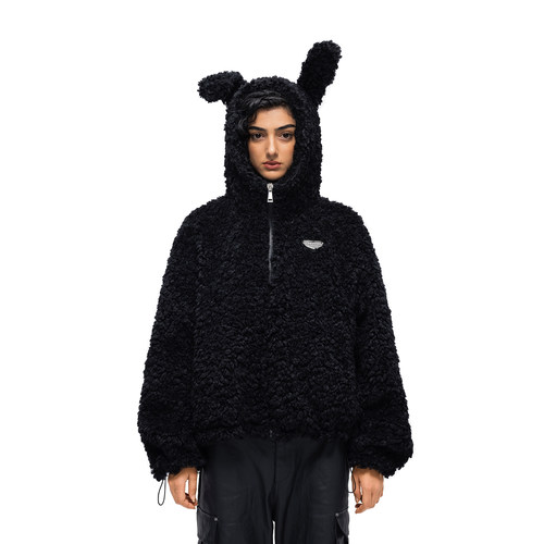 FDR官方店兔耳朵毛绒外套