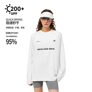 运动t恤 速干衣男女户外先锋宽松情侣装 FDR官方店 R字字母拼接长袖