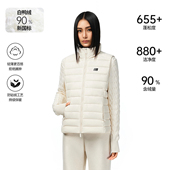 立领加厚保暖无袖 款 排骨羽绒服马甲外套女外搭上衣 经典 FDR官方店