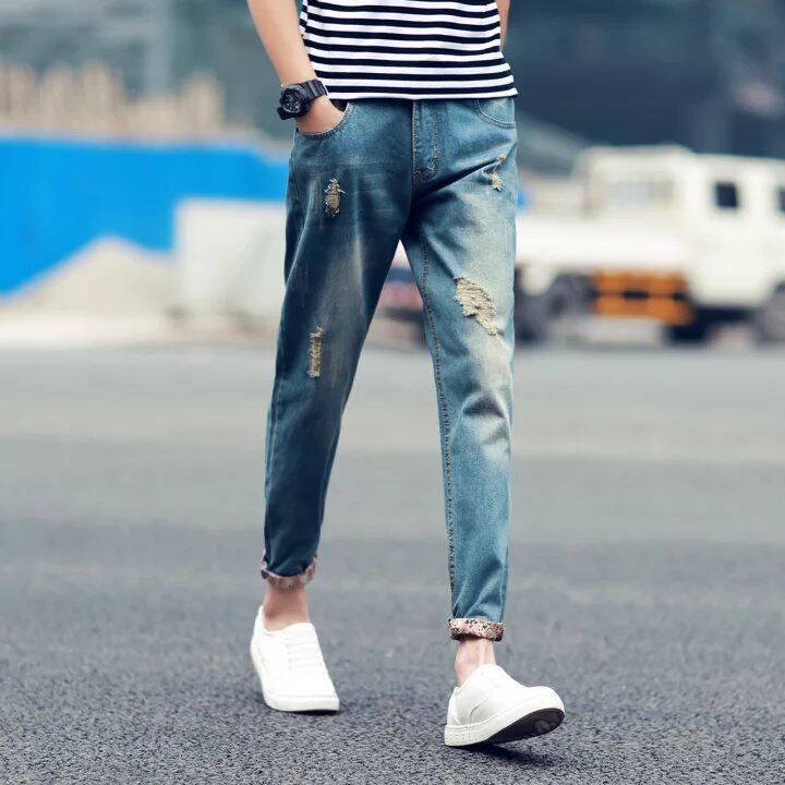 Jeans pour adolescent coupe droite pour Quatre saisons - Ref 1465312 Image 1