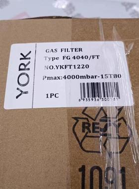 YORK约克 燃气过滤器减压阀 FG4040FT 现货20个 原装全新