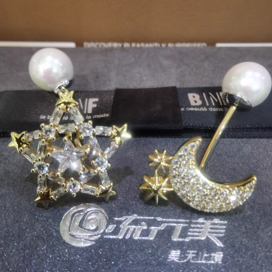 流行美发饰专柜正品鸳鸳扣镶钻