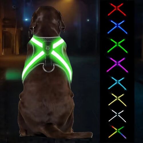 宠物背带发光狗背带中大型犬