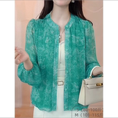 妈妈装 气质开衫 外套防晒时尚 2025春夏新款 洋气衬衫 宽松减龄上衣女