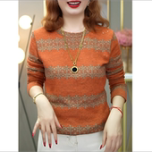 加厚减龄内搭保暖打底衫 磨毛洋气印花长袖 T恤女春秋冬新款 上衣