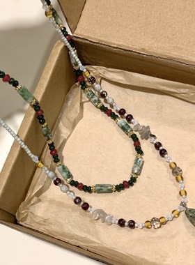 中古项链轻奢小众设计高级感串珠锁骨链2025新款秋冬颈链