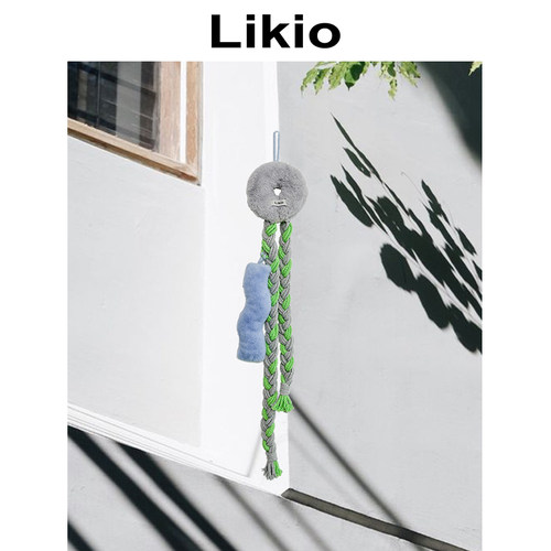 Likio 原创设计 奶油甜甜圈麻花辫发抓收纳