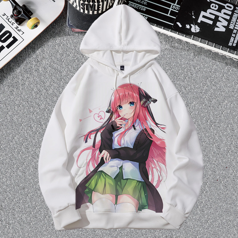 五新娘的花嫁等分动漫三玖中野男卫衣二次元周边连帽百搭衣服秋冬