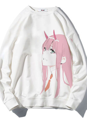 DARLING in the FRANKXX/ZERO TWO长袖02卫衣动漫衣服国家队痛衣
