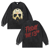 美式 FRIDAY 纯棉杰森Jason面具 TEE十三号星期五短袖 T恤 THE 13TH