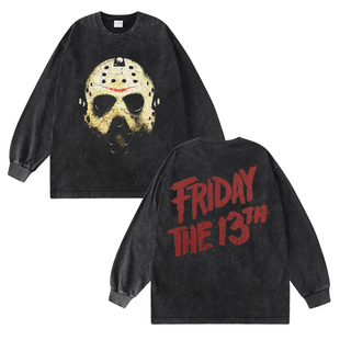 FRIDAY THE 13TH TEE十三号星期五短袖T恤 美式纯棉杰森Jason面具