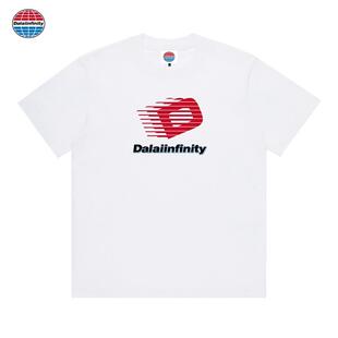 Dalaiinfinity（大D拉花）国潮重磅纯棉短袖男女同款t恤夏新款发