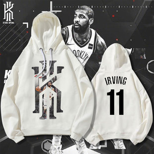 欧文11号球衣篮网队德鲁大叔周边同款衣服男女运动卫衣长袖外套