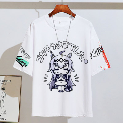 赛马娘衣服短袖男女小栗帽饭碗T恤衣服夏季五分袖动漫游戏学生印
