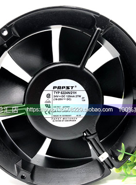 德国PAPST TYP6224N/21H 24V 27W 17CM 工控 变频器风扇3线