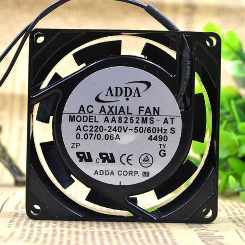 原装ADDA AA8252MS-AT 8025 8CM 交流 220~240V 铜线铝框散热风扇