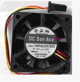 SanAce60数控机床风扇109P0624S7D03 24V 0.08A A90L-0001-0552#A
