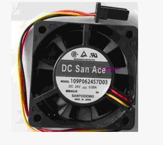 SanAce60数控机床风扇109P0624S7D03 24V 0.08A A90L-0001-0552#A