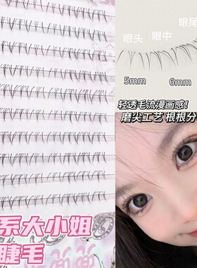 兜兜甜猫系纯欲自然下睫毛