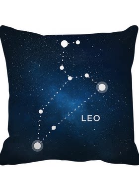 狮子座宇宙沙发靠垫礼物方形抱枕