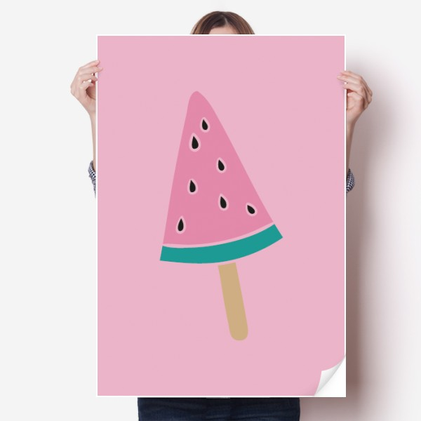 粉色墙贴纸卧室海报