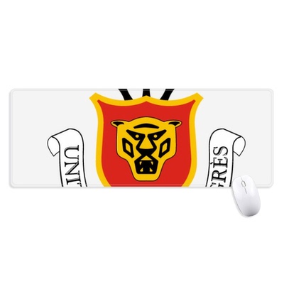 布隆迪布琼布拉国徽超大号游戏办公防滑锁边鼠标垫80x30cm礼物