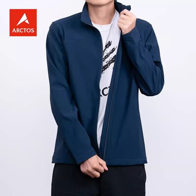 ARCTOS极星户外男功能夹克 春秋软壳衣防风立领外套AGJC21205