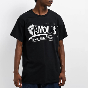 美版 FamousStars&Straps 市井店 潮牌嘻哈街舞滑板CutT恤 代购