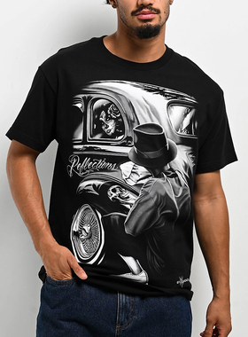 【代购】市井店 DGA 美版潮牌嘻哈街舞滑板Reflections涂鸦T恤