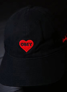 【现货】市井店 Obey 美版潮牌嘻哈街舞滑板LonelyHeart棒球帽