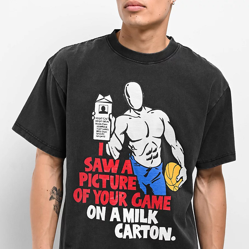 AND1街头潮流进口水洗T恤