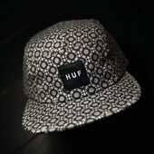 潮牌嘻哈街舞滑板Box Logo美产5片帽 HUF 美版 现货 市井店