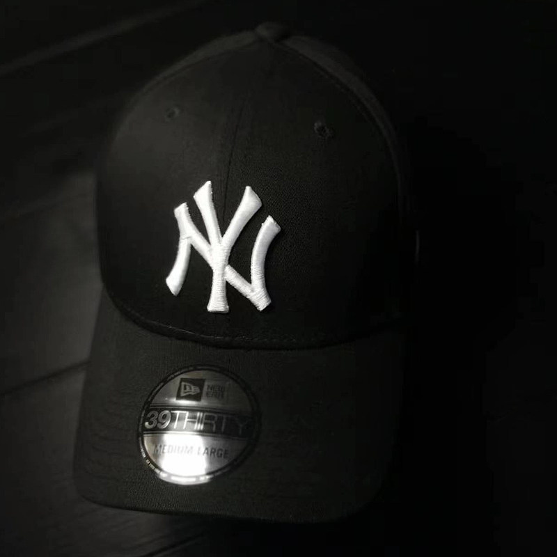 【现货】市井店 MLB x NE 美版潮牌NY洋基队松紧封口弯檐棒球帽