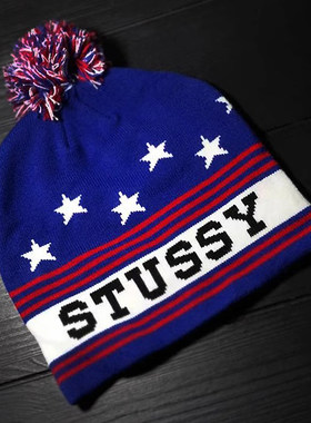 Stussy街头潮流男女毛线帽进口