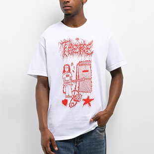 美版 There 市井店 潮牌嘻哈街舞滑板Loud印花T恤 代购