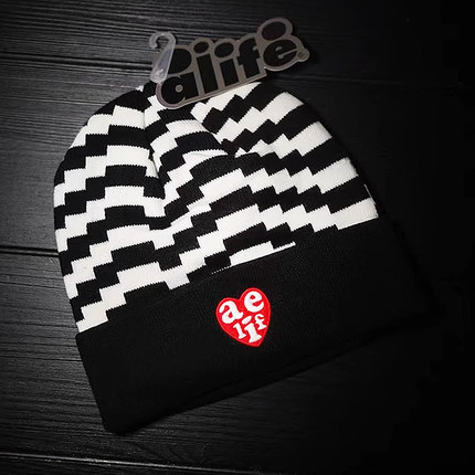【现货】市井店 Alife 美版潮牌嘻哈街舞滑板街头Heart冷帽毛线帽